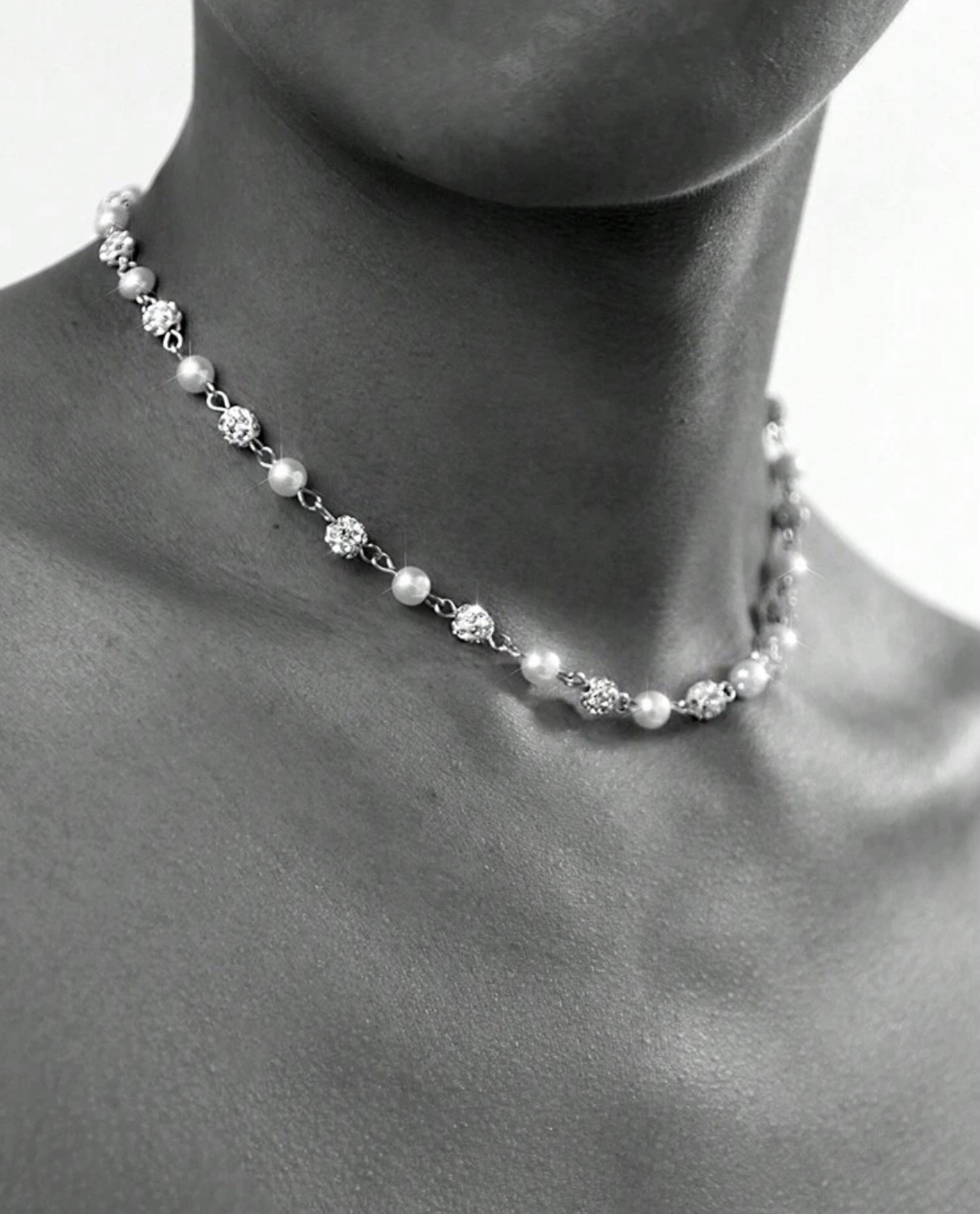 Punk Pearl necklace