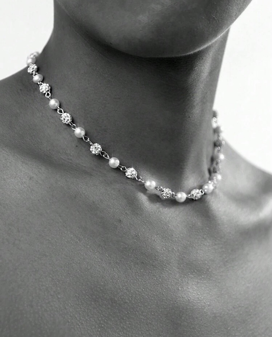 Punk Pearl necklace